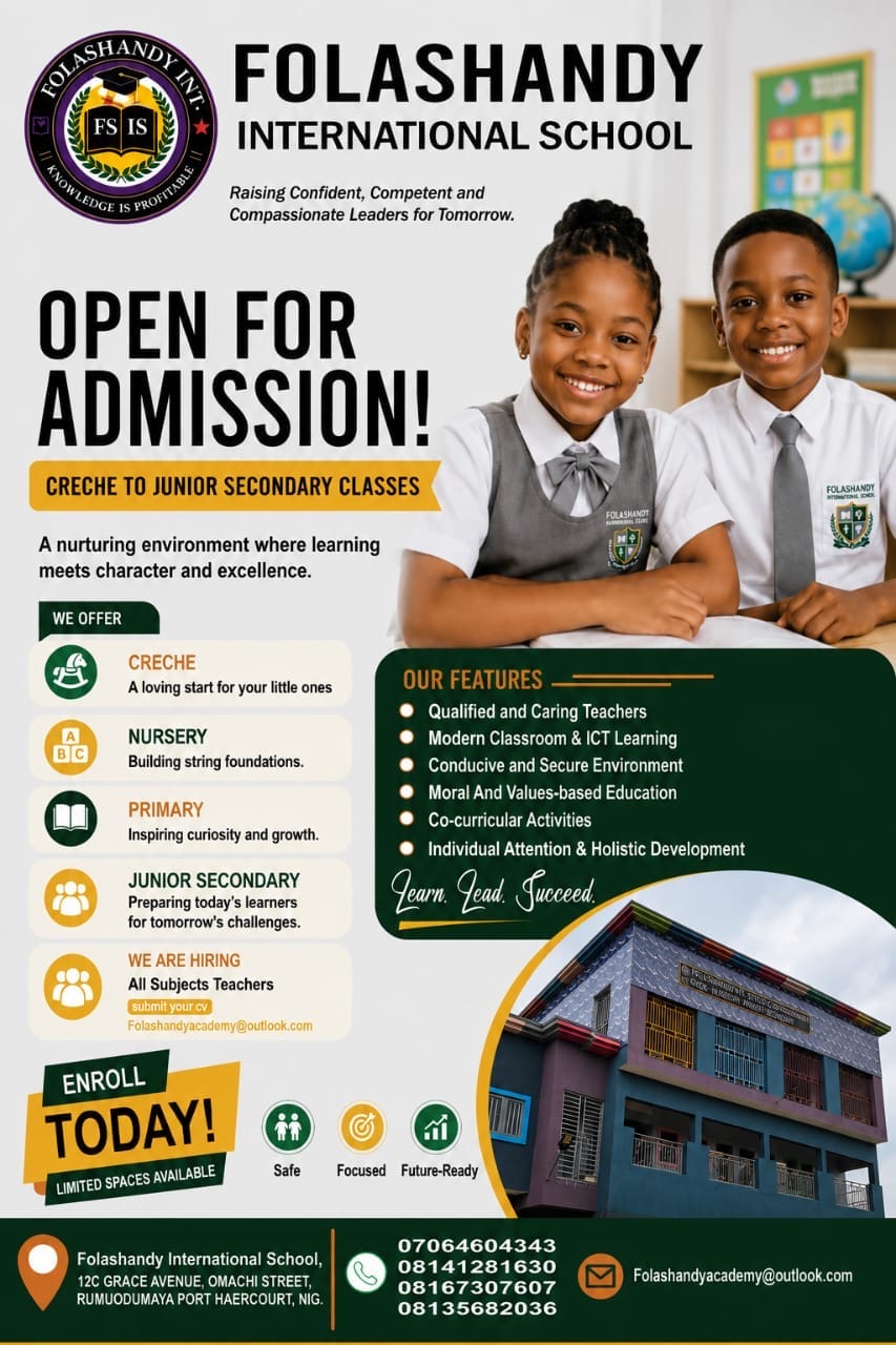 Folashandy Admission Flyer